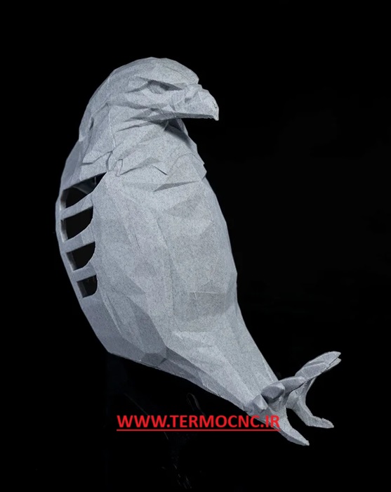 فایل سه بعدی شب خواب دیواری طرح عقاب