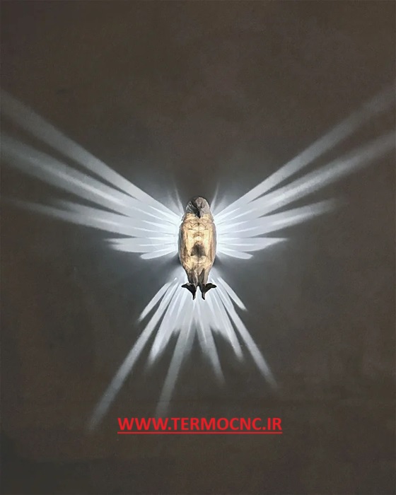 فایل سه بعدی شب خواب دیواری طرح عقاب