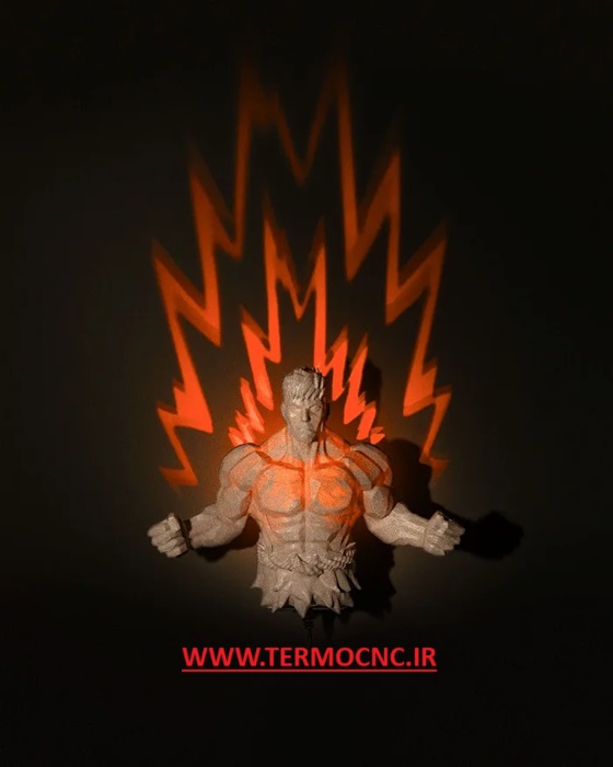 فایل سه بعدی شب خواب دیواری طرح مبارز