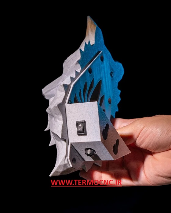 فایل سه بعدی شب خواب دیواری طرح روباه